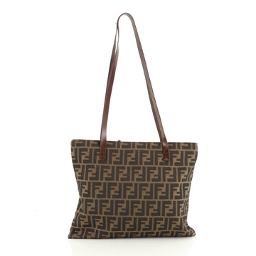 Fendi Vintage Flat Tote Zucca Canvas Medium