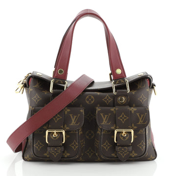 Louis Vuitton Manhattan NM Handbag Monogram Canvas with Leather
