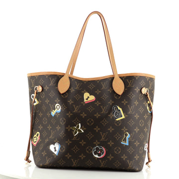 Louis Vuitton Neverfull NM Tote Limited Edition Love Lock Monogram Canvas MM