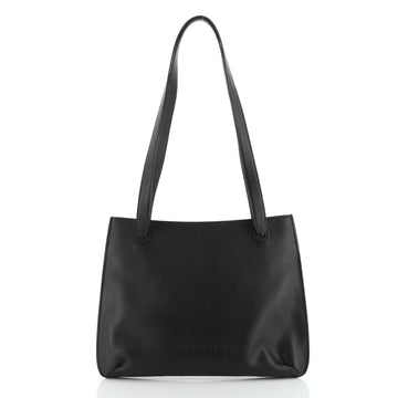 Chanel Vintage Logo Tote Caviar Large
