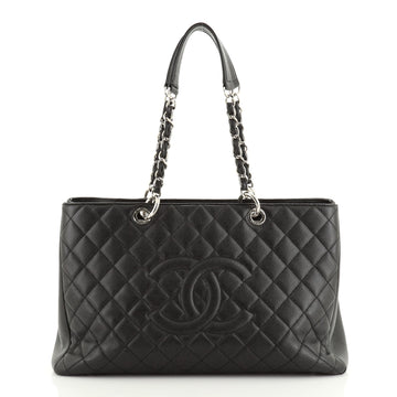 Chanel Grand Shopping Tote Quilted Caviar XL