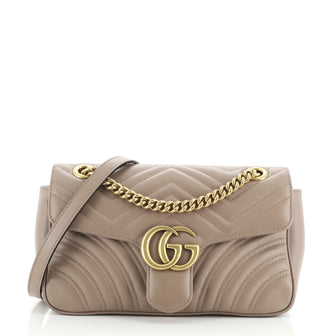 Gucci GG Marmont Flap Bag Matelasse Leather Medium