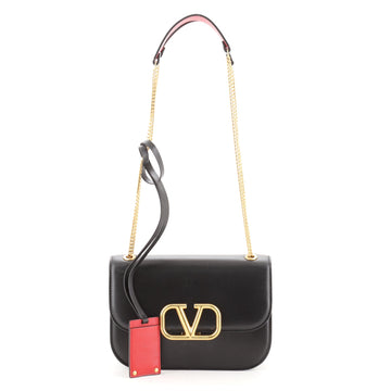 Valentino V-Lock Shoulder Bag Leather Small