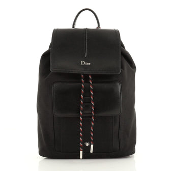 diorhomme soft leather backpack Christian Dior Motion Backpack Nylon and Leather Mini Black 5698735