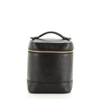 Chanel Vintage Cosmetic Case Lambskin Tall