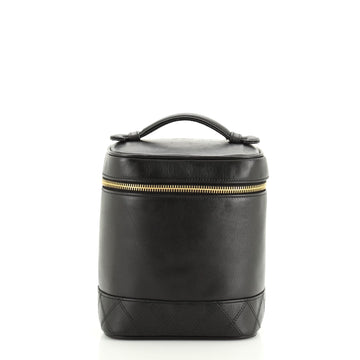 Chanel Vintage Cosmetic Case Lambskin Tall