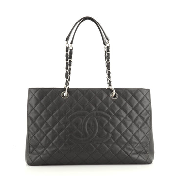Chanel Grand Shopping Tote Quilted Caviar XL