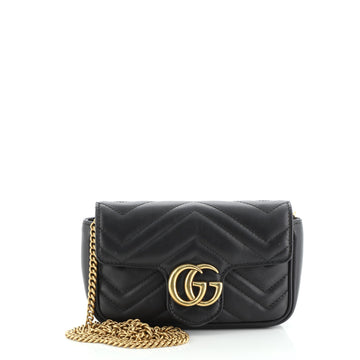 Gucci GG Marmont Flap Bag Matelasse Leather Super Mini