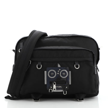 Prada Robot Messenger Bag Tessuto Medium