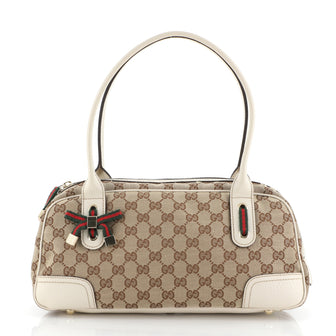 Gucci Princy Boston Bag GG Canvas Small