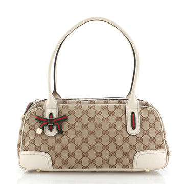 Gucci Princy Boston Bag GG Canvas Small