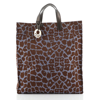 Fendi Chef Shopper Tote Printed Canvas Large