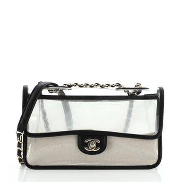Chanel Sand By The Sea Flap Bag PVC with Lambskin Medium