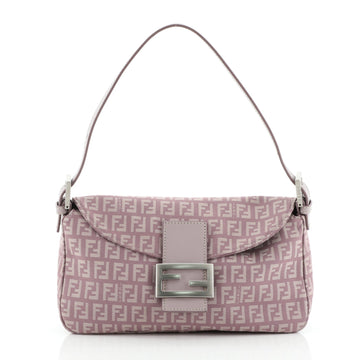 Fendi Double Flap Bag Zucchino Canvas Medium