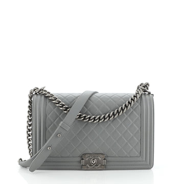 Chanel Boy Flap Bag Quilted Lambskin New Medium