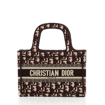 Christian Dior Book Tote Oblique Canvas Mini