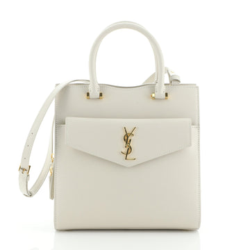 Saint Laurent Uptown Tote Leather Small