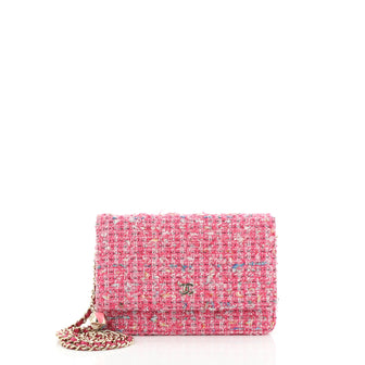 Chanel Charms Wallet on Chain Quilted Tweed
