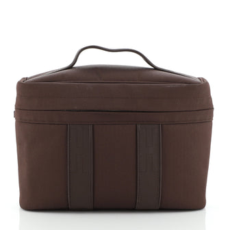 Hermes Acapulco Vanity Bag Toile with Leather