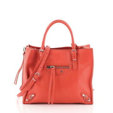Balenciaga Papier A4 Zip Around Classic Studs Bag Leather Mini