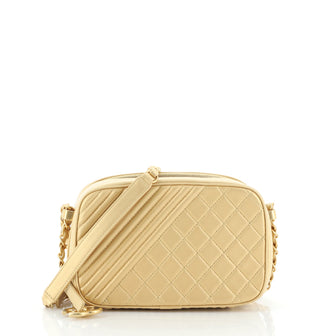 Chanel Coco Boy Camera Bag Quilted Leather Small