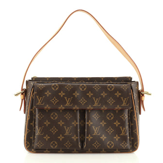 Louis Vuitton Viva Cite Handbag Monogram Canvas GM