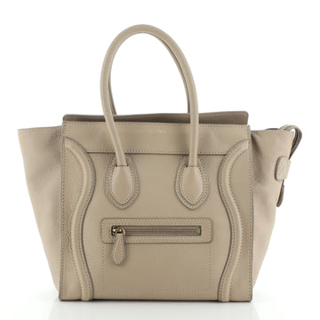 Celine Luggage Bag Grainy Leather Micro