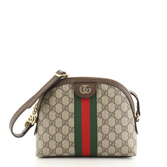 Gucci Ophidia Dome Shoulder Bag GG Coated Canvas Small