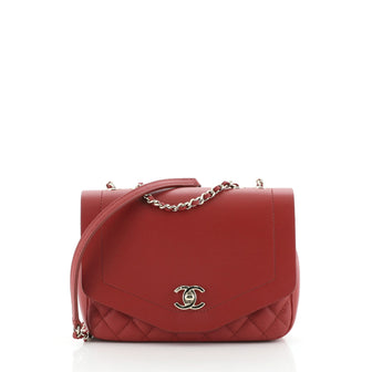 Chanel CC Chain Envelope Flap Bag Lambskin with Quilted Caviar