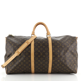 Louis Vuitton Keepall Bandouliere Bag Monogram Canvas 60