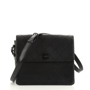Chanel Vintage CC Flap Shoulder Bag Quilted Caviar Small