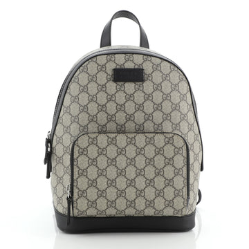 Gucci Zip Pocket Backpack GG Coated Canvas Small