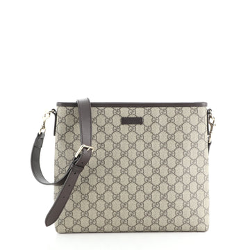 Gucci Flat Messenger Bag GG Coated Canvas Medium