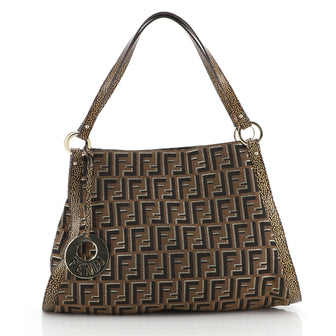 Fendi Chef Tote Zucca Canvas Large
