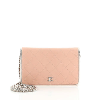Chanel Bicolor Wallet on Chain Stitched Calfskin