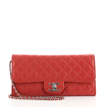 Chanel Wallet On Chain Clutch Quilted Lambskin East West