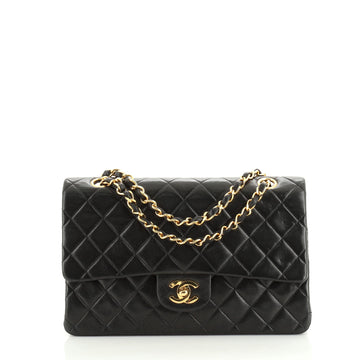 Chanel Vintage Classic Double Flap Bag Quilted Lambskin Medium