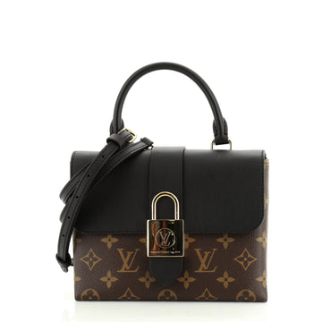 Louis Vuitton Locky Handbag Monogram Canvas with Leather BB