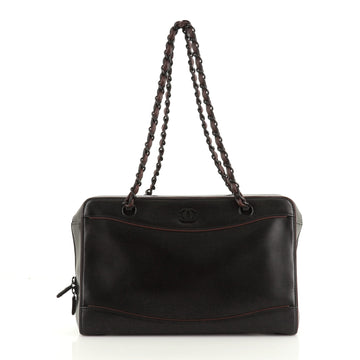 Chanel Vintage CC Chain Bowler Bag Calfskin Medium