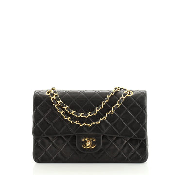 Chanel Vintage Classic Double Flap Bag Quilted Lambskin Medium