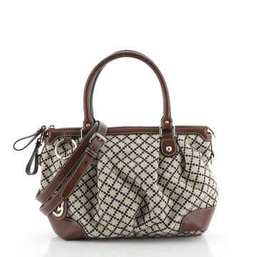Gucci Sukey Top Handle Satchel Diamante Canvas Medium