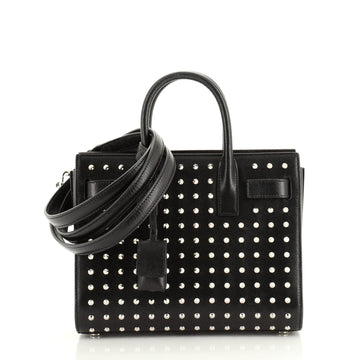 Saint Laurent Sac de Jour Bag Studded Leather Nano