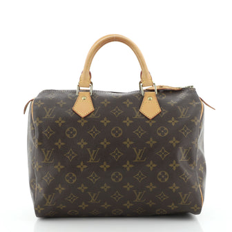 Louis Vuitton Speedy Handbag Monogram Canvas 30