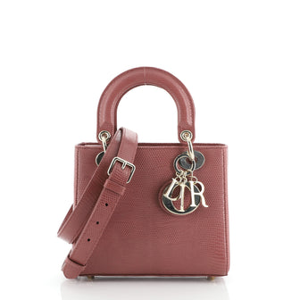 Christian Dior Lady Dior Bag Lizard Small