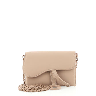 Christian Dior Ultra Matte Saddle Nano Pouch Leather