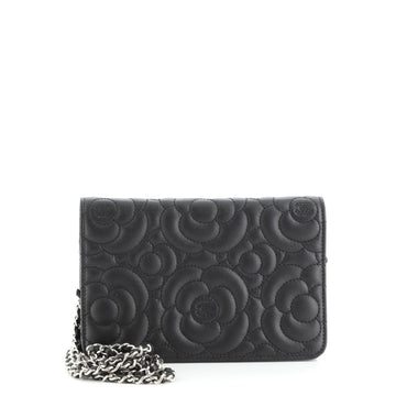 Chanel Wallet on Chain Camellia Caviar