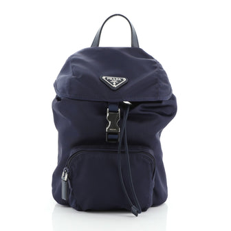 Prada Front Pocket Backpack Tessuto Small