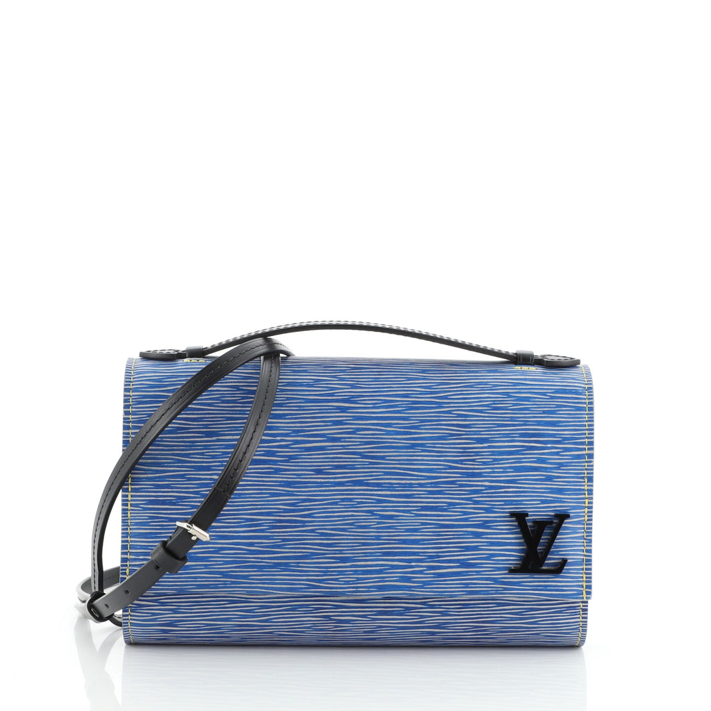 Louis Vuitton Clery Handbag Epi Leather Blue 57112162