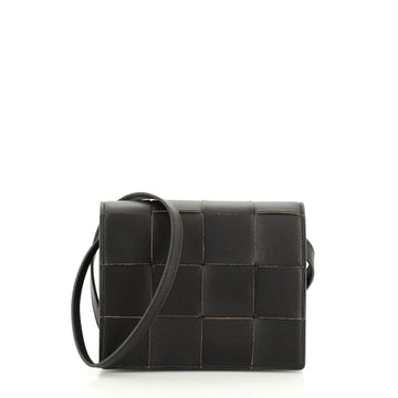 Bottega Veneta Cassette Crossbody Bag Maxi Intrecciato Leather Mini