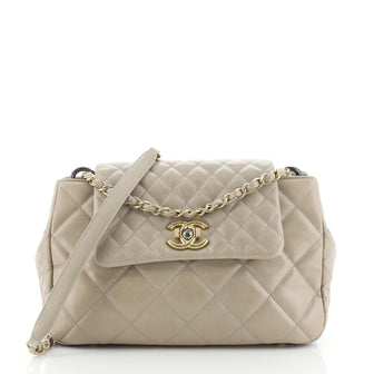 Chanel Mix Accordion CC Flap Bag Quilted Glazed Calfskin Medium